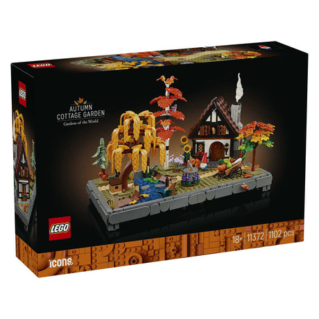 Lego icons herfsttuin met cottage herfstdecoratie - bouwpakket voor volwassenen - 11372