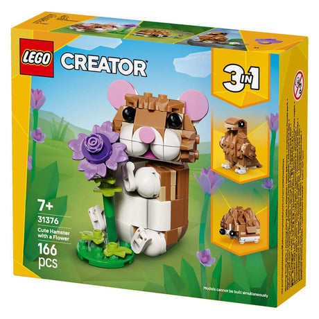 Lego ® creator 3in1 schattige hamster met bloem - 31376