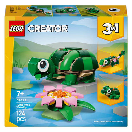 Lego creator 31377 schildpad met waterlelie