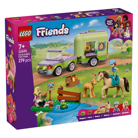 Lego friends trailer met paard en veulen