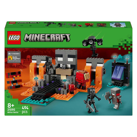 Lego minecraft de wither-strijd videogame speelgoed voor kinderen - 21590