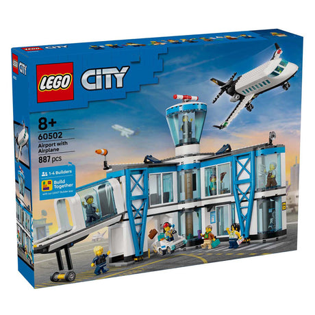 Lego city 60502 luchthaven met vliegtuig