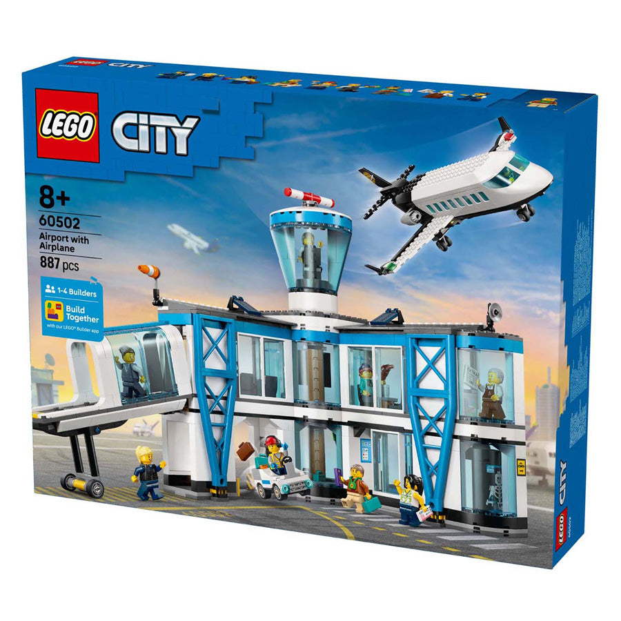 Lego city 60502 luchthaven met vliegtuig