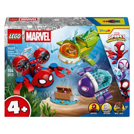Lego marvel spidey en zijn geweldige vriendjes spidey: onderwatervoertuigen speelgoed - 11207