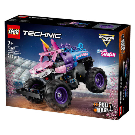Lego technic monster jam sparkle smash pull-back monstertruck speelgoed voor kinderen 42220