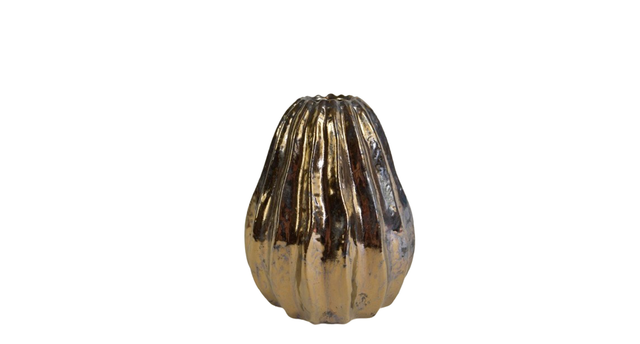 Vaas ''kelly'' keramiek d16 h18,5cm metal