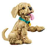 Lego ® icons golden retriever puppy - decoratieve dierenfiguur - bouwset voor volwassenen - 11384