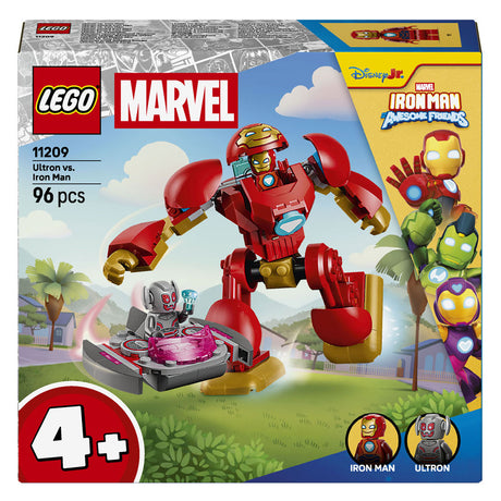 Lego ǀ marvel iron man en zijn fantastische vriendjes ultron tegen iron man bouwpakket 11209