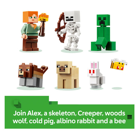 Lego minecraft eerste nacht-avontuur speelgoed voor kinderen en kinderkamer decoratie 21593