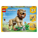 Lego creator 3in1 wilde dieren: majestueuze leeuw speelgoed voor kinderen met dieren figuren 31386