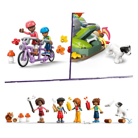 Lego friends gezellige boshut in de herfst