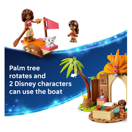 Lego ǀ disney vaiana dorpshuis en boot bouwbaar speelgoed voor kinderen met dieren figuur 43282
