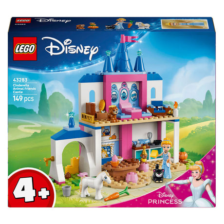 Lego ® ǀ disney princess assepoesters kasteel met dierenvriendjes - bouwspeelgoed voor kinderen met assepoester en 4 dieren - 43283