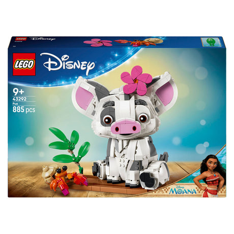 Lego disney vaiana pua bouwbaar dieren speelgoed voor kinderen en decoratie 43292