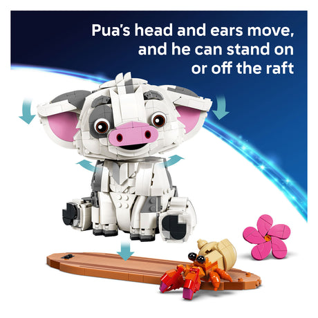Lego ǀ disney vaiana pua bouwbaar dieren speelgoed voor kinderen en decoratie 43292