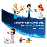 Lego disney princess ariëls koninklijke trouwboot bouwpakket voor kinderen met 7 poppetjes 43299