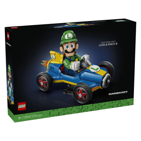Lego super mario mario kart: luigi en mach 8
