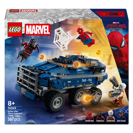 Lego ǀ marvel spider-man achtervolging van gevangenistransport bouwpakket voor kinderen 76349
