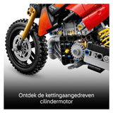 Lego technic ducati desmo450 mx factory motor speelgoed voor kinderen 42238