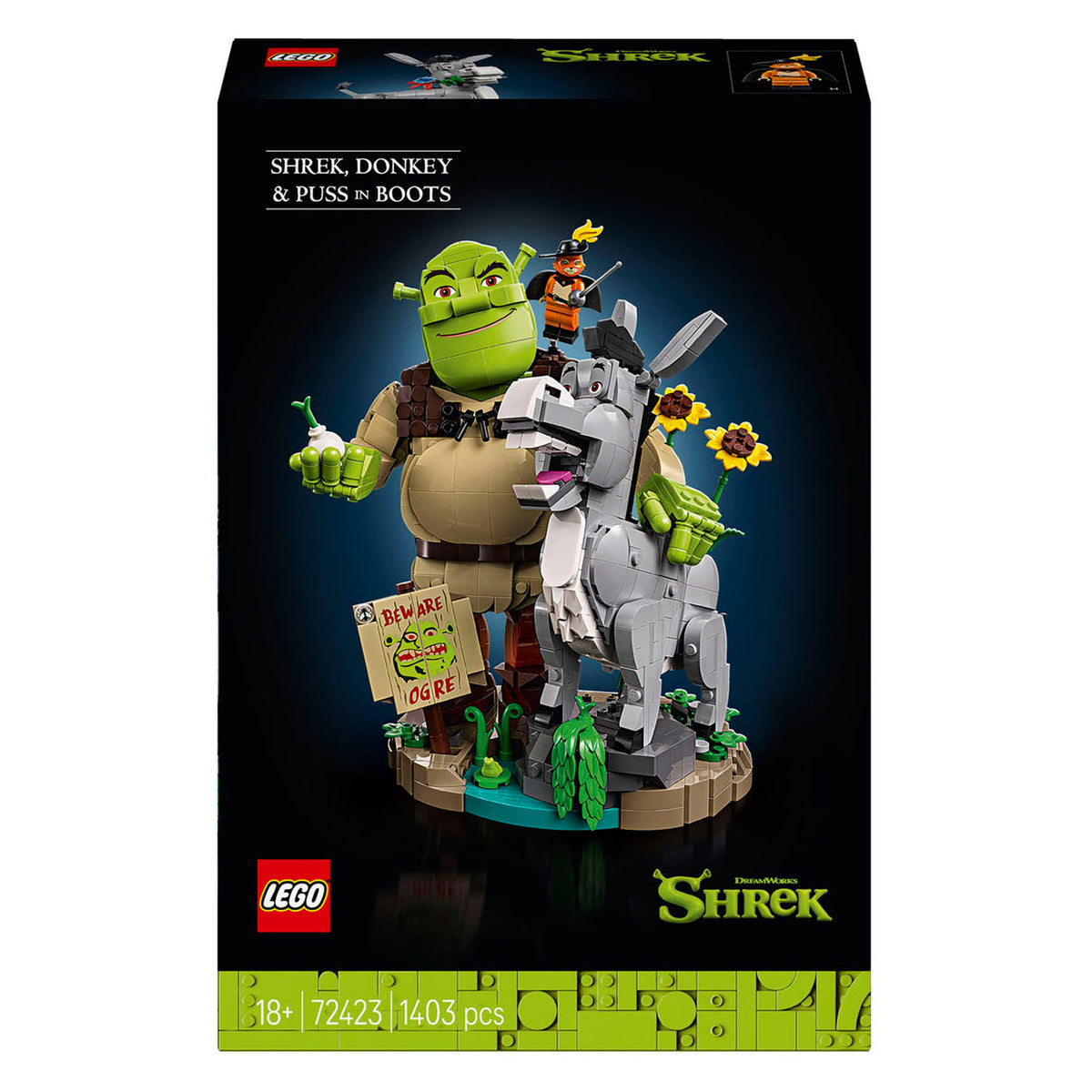 Lego ® shrek: shrek, ezel en de gelaarsde kat - 72423