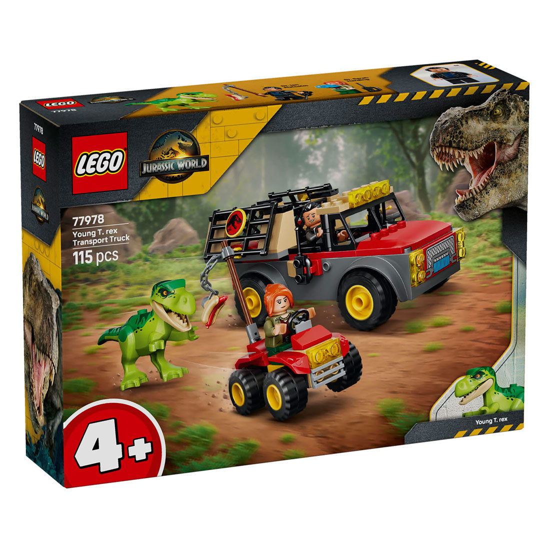 Lego jurassic world 77978 jonge t. rex transporttruck