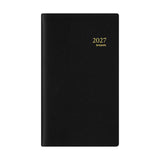 Brepols agenda breplan genova zwart 2027 9,2x16cm