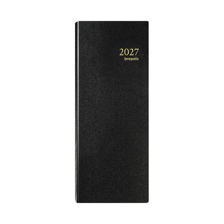 Brepols bureauagenda saturnus 1 dag 2027 lima zwart 13x33cm