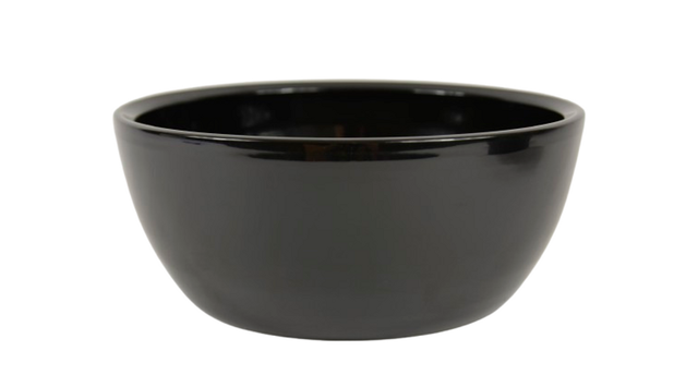 Schaal boule zwart glans 27cm