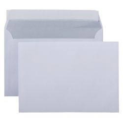 Enveloppen viking velijnpapier 80g m2 220x156mm wit zelfklevend 500 stuks