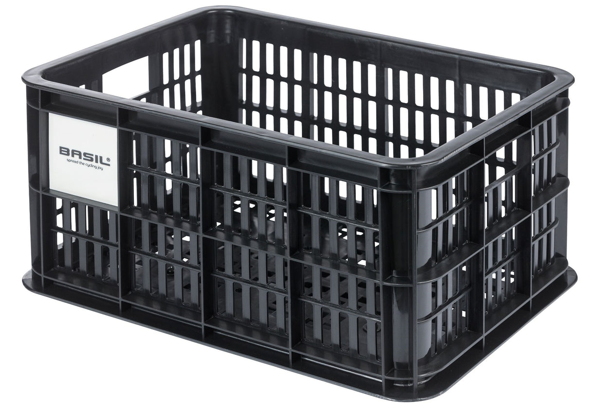 Basil Bicycle Crate S Mik Klein 17.5 litros negros