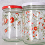 Boltze home voorraadpot aardbei 500ml glas