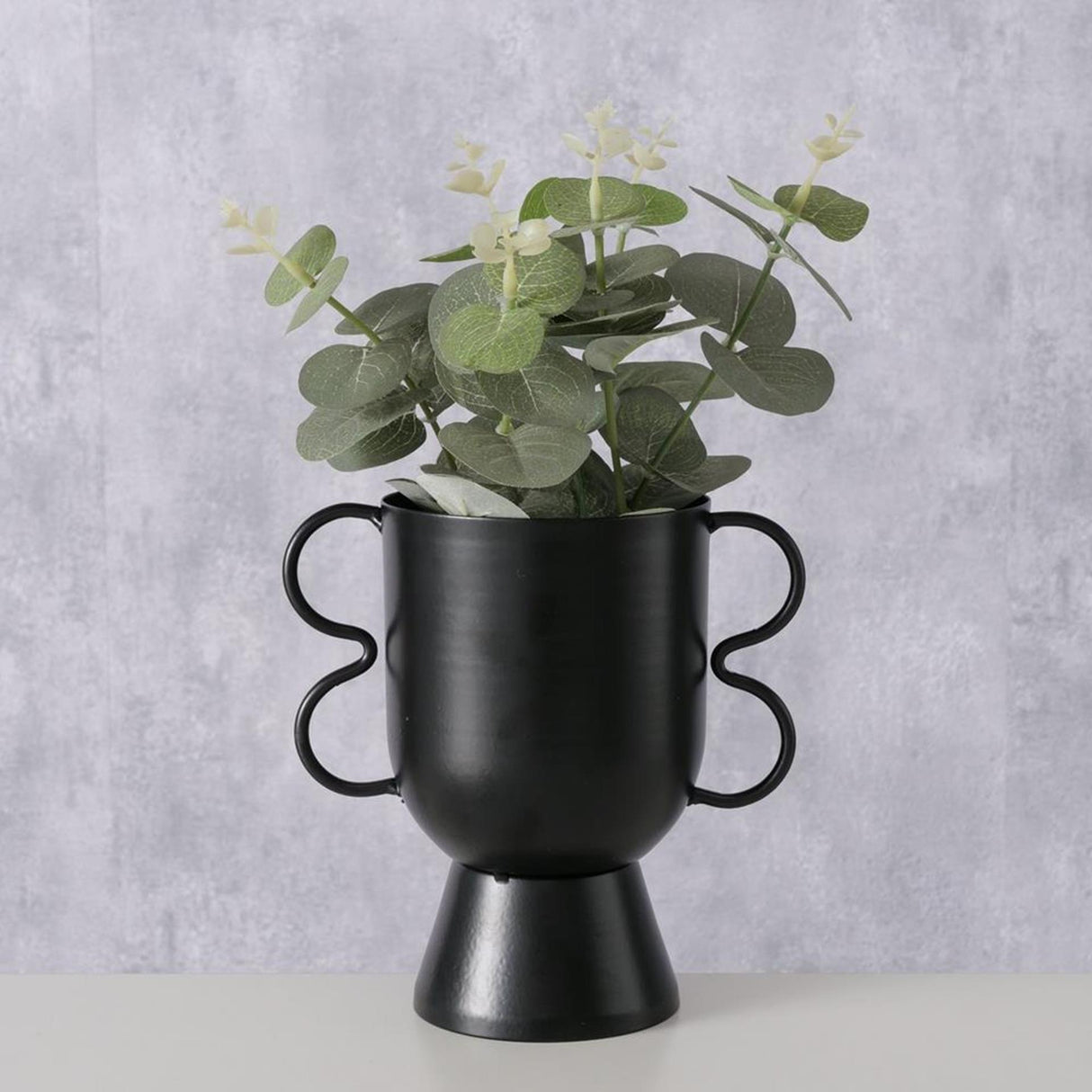 Boltze home bloempot h16 metaal matzwart