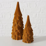 Boltze home decoratieve kerstboom boogy 2-delig h22 cm polyresin bruin