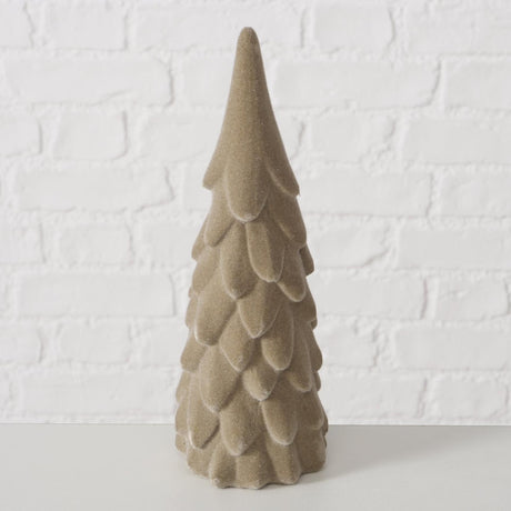 Boltze home decoratief kerstboom 2-delig h22 cm polyresin beige