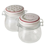 Boltze home voorraadpot charlene 450 ml h11,5cm helder glas