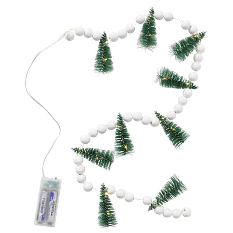 Boltze home strengverlichting kerstbomen tarvo op batterij met timer l130cm
