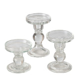 Boltze home kandelaar matar 3 delig h 8,5-13,4 cm helder glas