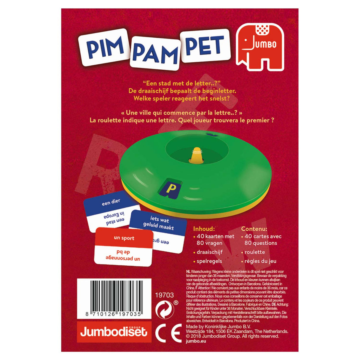 Jumbo Pim Pam Pet Child Play