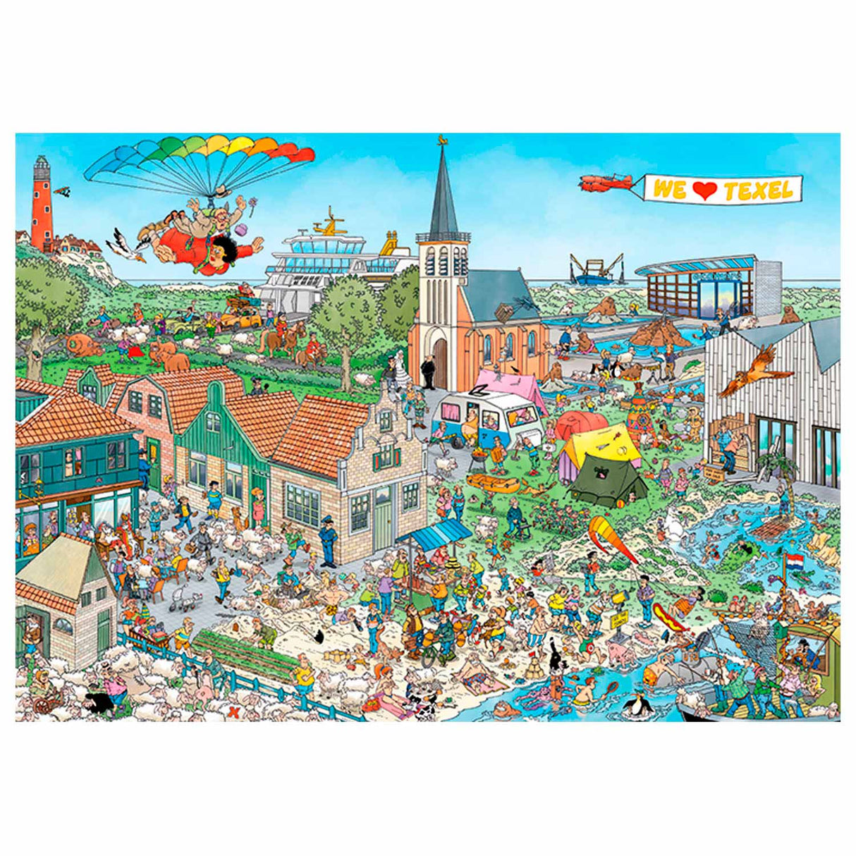 Jan Van Haasteren Jigsaw Puzzle Texel, 1000.