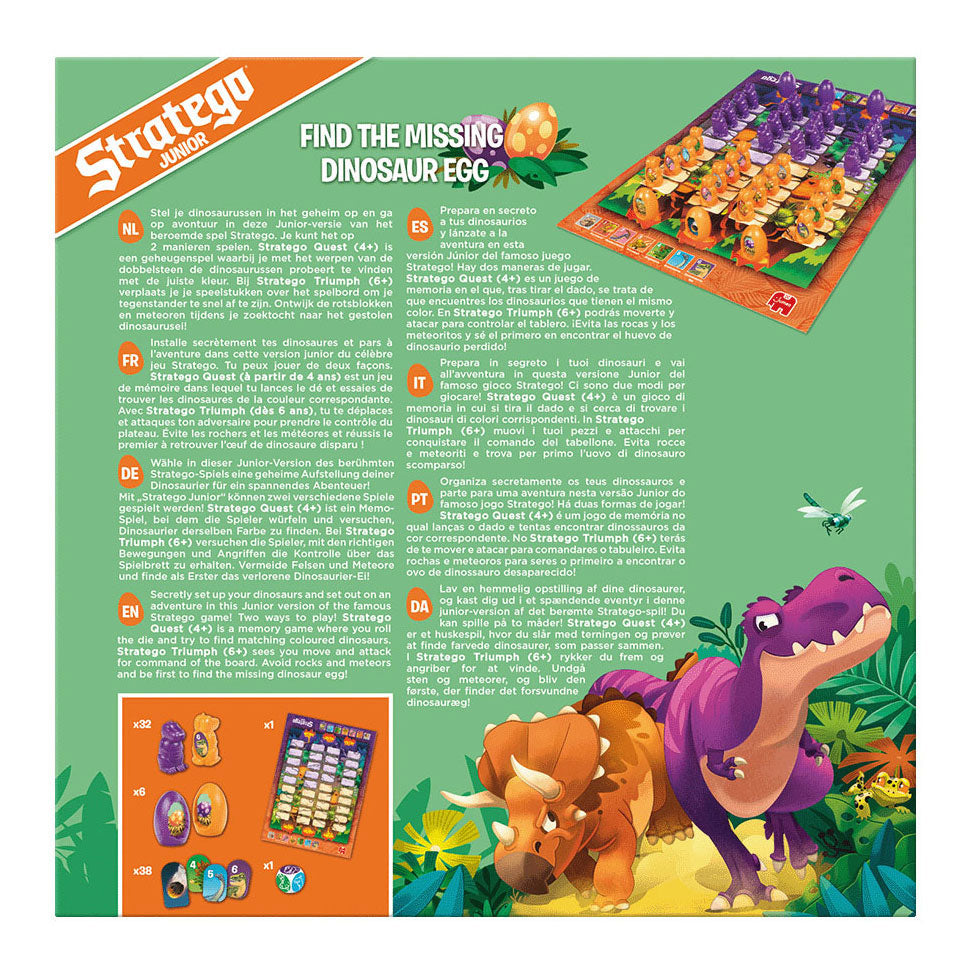 Das Brettspiel von Jumbo Stratego Junior Dino