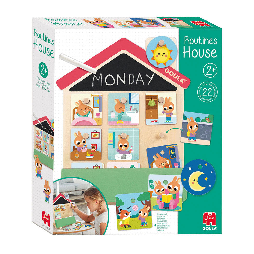 Jumbo routines house educatief houten spel