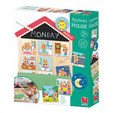 Jumbo -rutiner House Educational Wooden Game