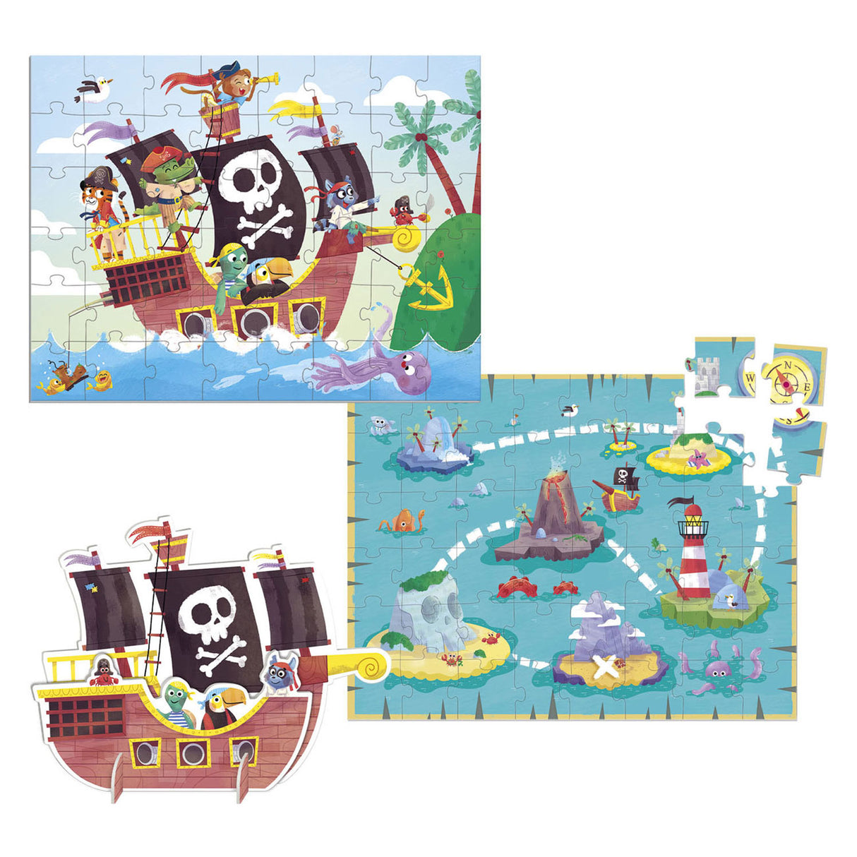 Jumbo Goula Jigsaw Puzzle XXL Piraten, 48º.