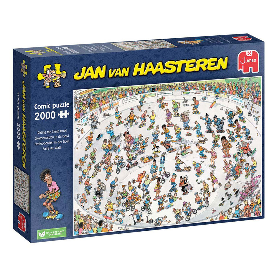 Jan Van Haasteren Pluzzle - Skateboarding v Bowlu, 2000st.