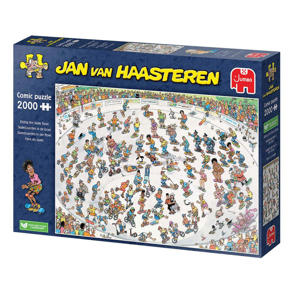 Jan van haasteren legpuzzel skateboarden in de bowl, 2000st.