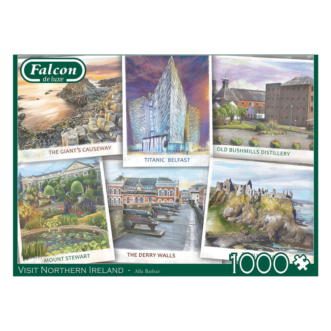 Jumbo Falcon Legpuzzle - Visitez l'Irlande du Nord, 1000st.