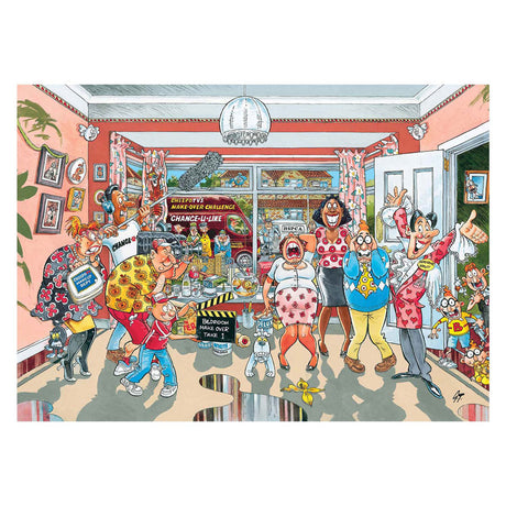 Jumbo wasgij retro original 9 legpuzzel - klein verbouwinkje, 1000st.