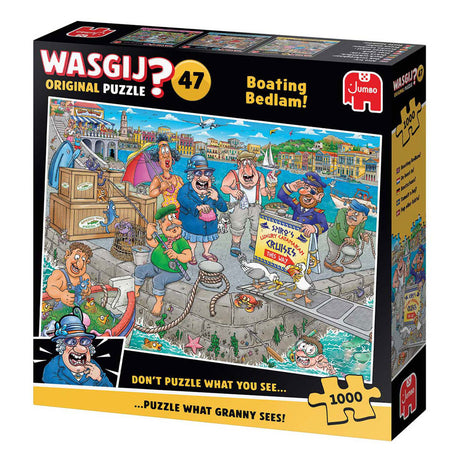 Jumbo wasgij original 47 legpuzzel - de boot in! - 1000st.