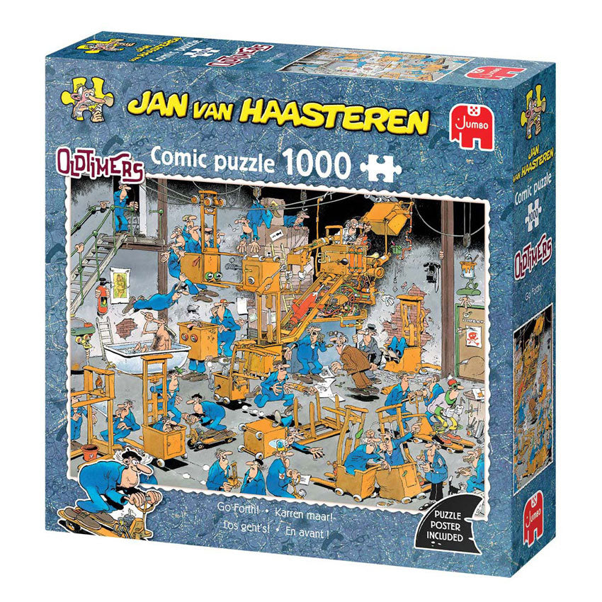 Jumbo puzzel jvh oldtimers karren maar!1000pcs