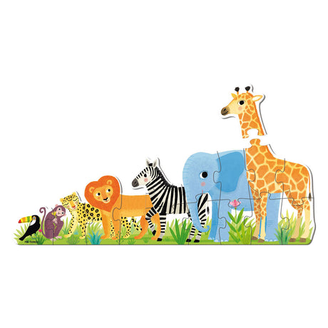 Goula jumbo puzzel xxl jungle van klein tot groot - 16st.